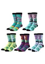 Adult Golden Girls Tropical 5 Pack Crew Socks