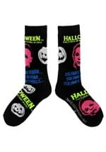 HALLOWEEN MICHAEL MYERS BLACK LIGHT CREW SOCK Alt 1