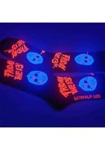 FRIDAY THE 13TH ICONS BLACK LIGHT CREW SOCK Alt 1