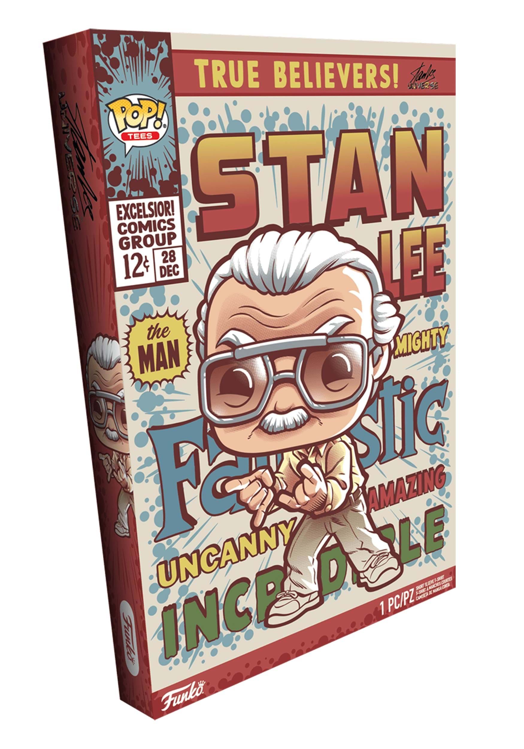 Marvel Stan Lee Boxed Pop! T-Shirt For Adults