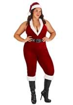 Womens Plus Size Sexy Santa Bodysuit Costume Alt 1