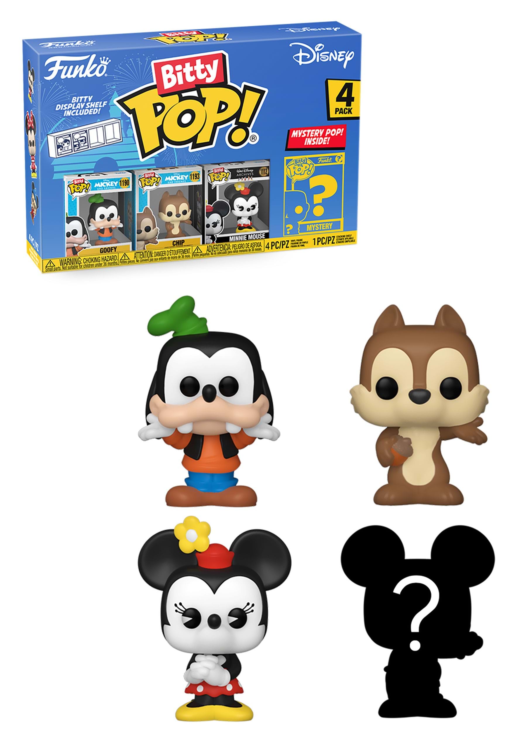 4 Pack Bitty POP! Disney Goofy , Funko Bitty POPs