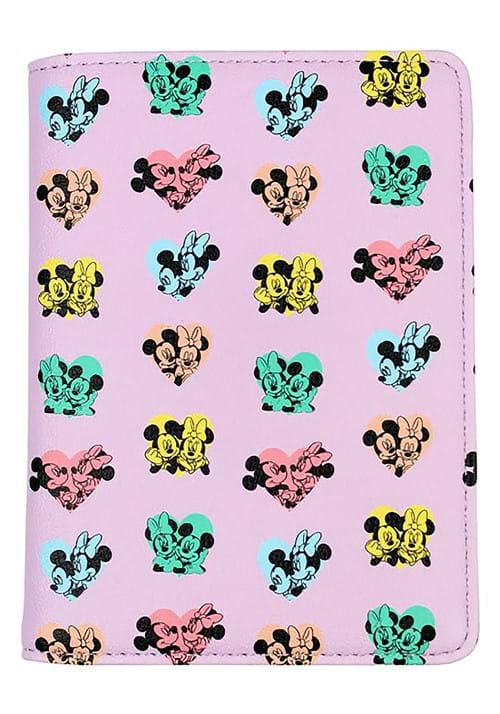 Cakeworthy Mickey and Minnie Heart Travel Passport Holder