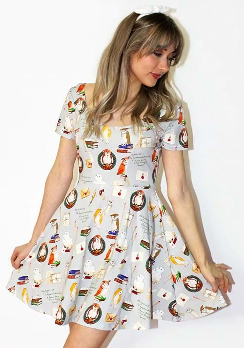 Cakeworthy Owl Post Scoop Neck Dress