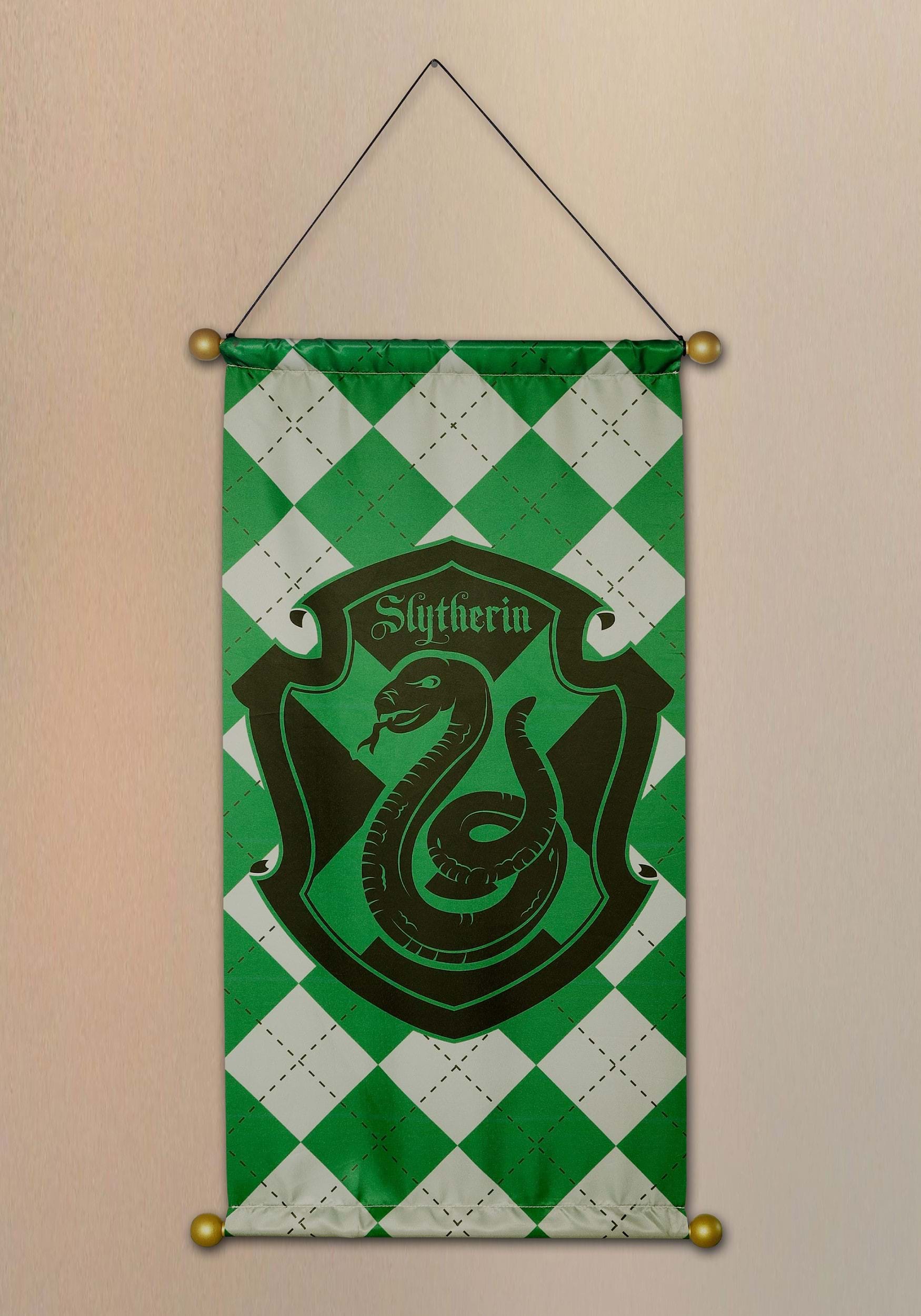 34-Inch Harry Potter Slytherin House Banner , Harry Potter Decorations