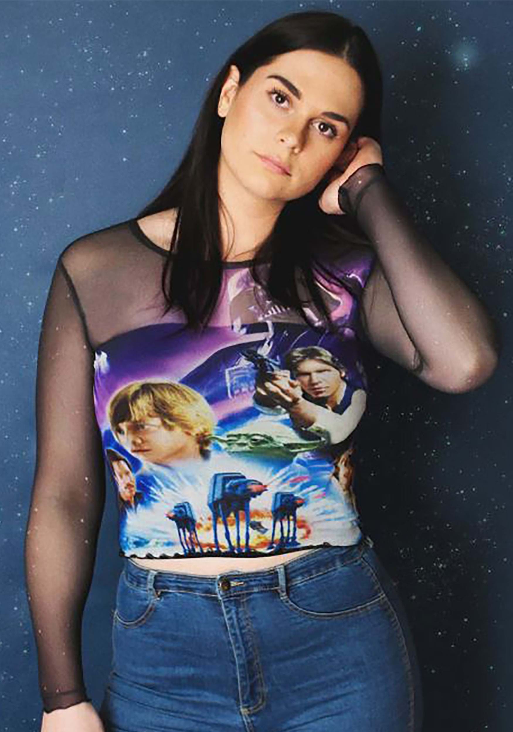 Women's Cakeworthy Star Wars Poster Mesh Top