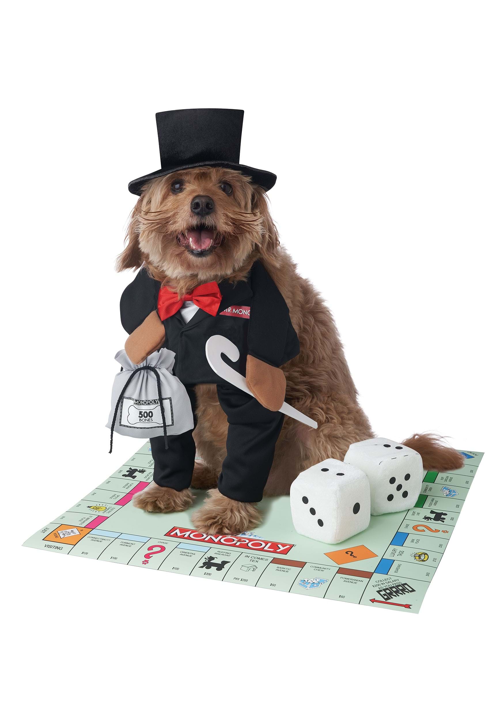 Pet's Mr. Monopoly Fancy Dress Costume