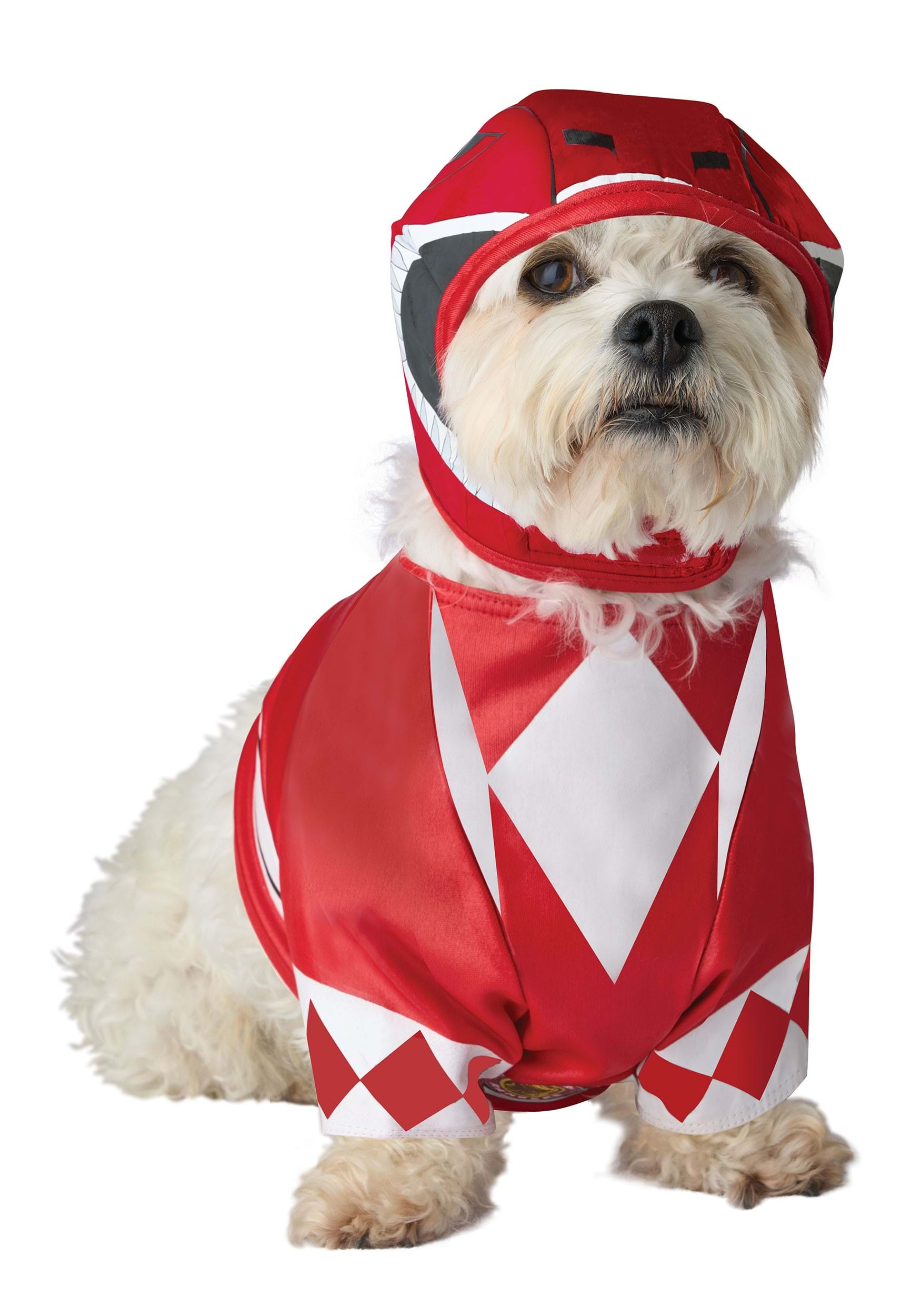 Pet Power Rangers Red Ranger Fancy Dress Costume