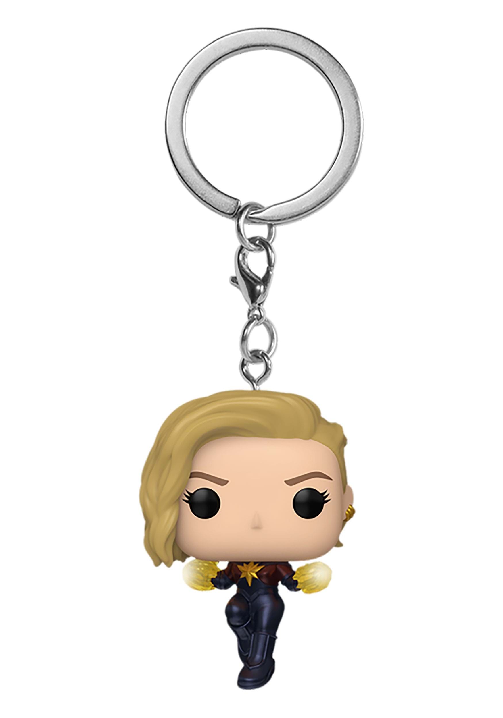 Funko POP! Keychain: The Marvels - Captain Marvel | Marvel Keychains