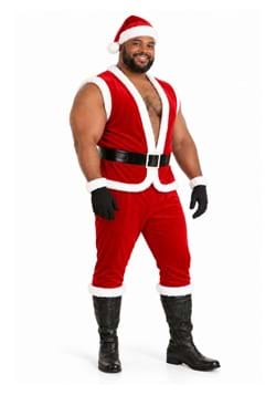 Plus Size Sexy Santa Claus Mens Costume Main 1