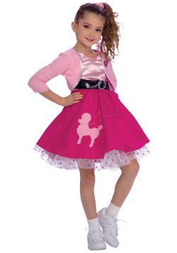 Pink Poodle Girls Skirt Costume