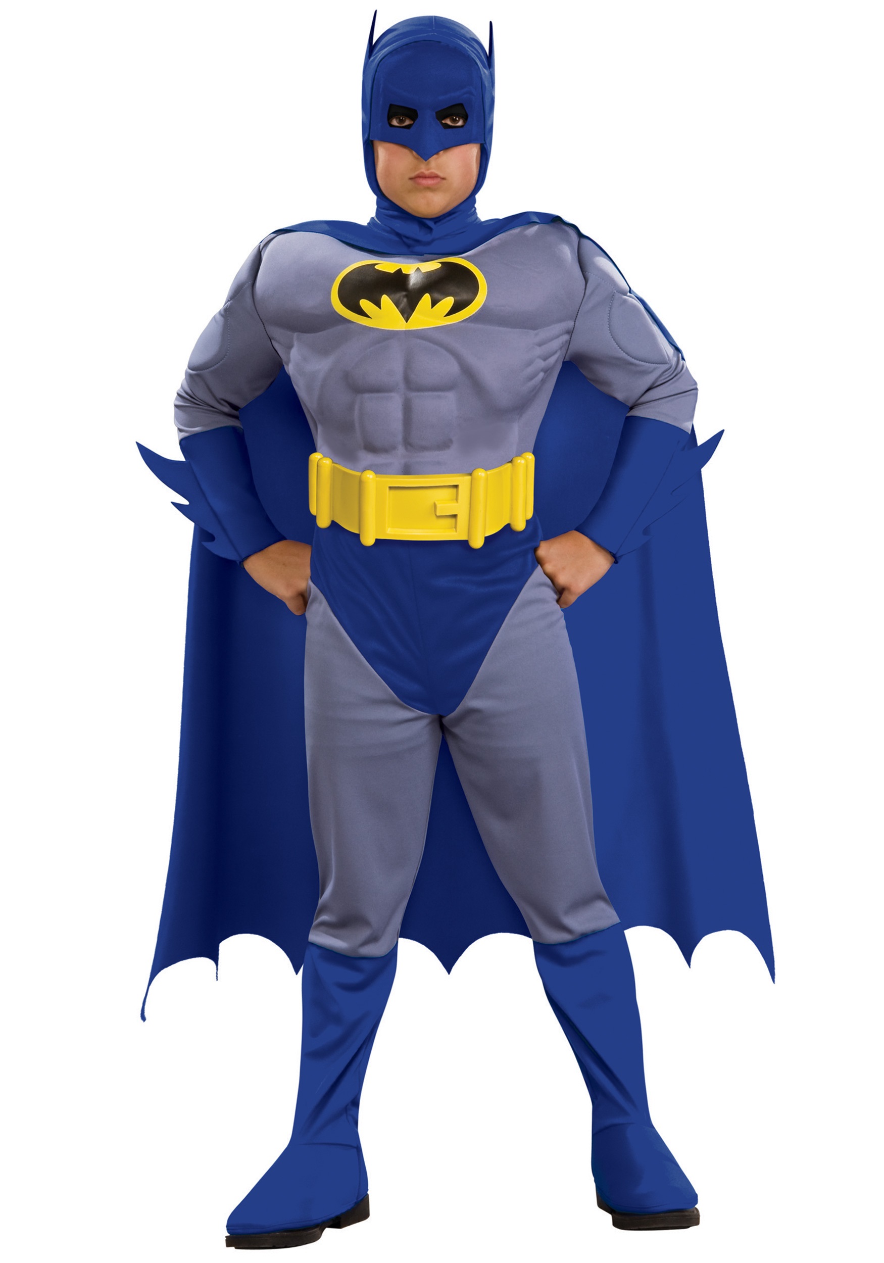 Kids Supreme Muscle Chest Batman Fancy Dress Costume