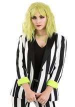 Womens White and Black Stripe Blazer UPD Main