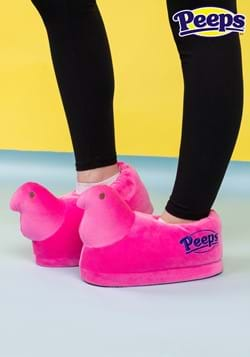 Adult Easter Pink Peeps Slippers Lifestyle UPD